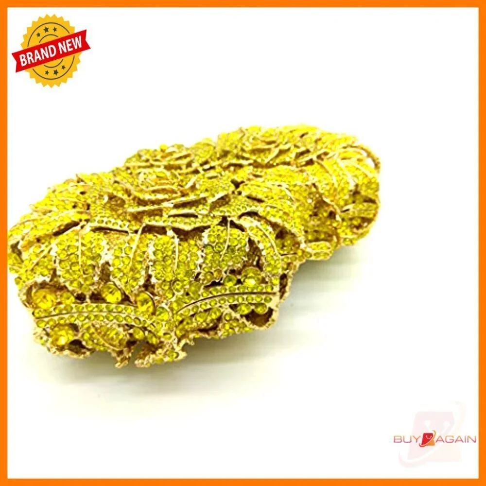 Mini Crystal Evening Clutch with Detachable Straps for Formal Events